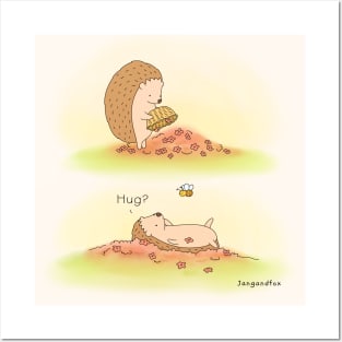 Hedgehug Bee Posters and Art